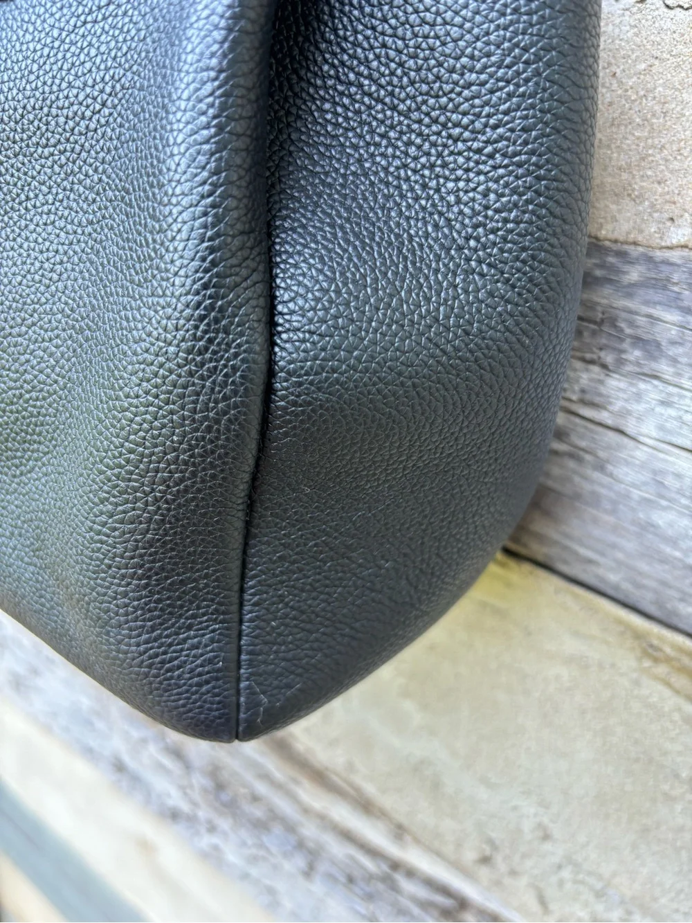 kate spade Soft Black Pebbled Leather Shoulder Tote